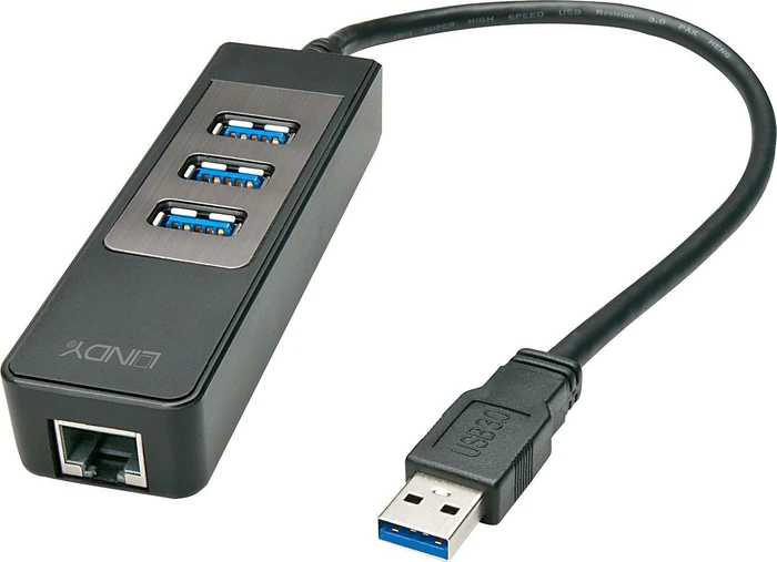 Lindy LAN-Adapter, RJ-45, USB-A 3.0 [Stecker]