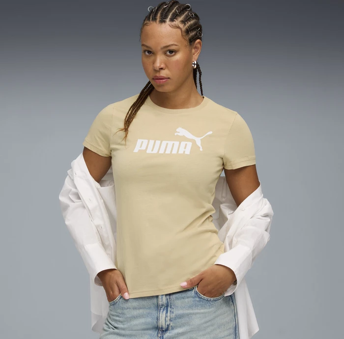 Puma ESS No. 1 Logo T-Shirt kurzarm pebble path