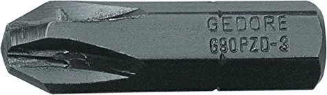 Gedore 690 PZD 1 L S-010 Pozidriv Bit 1/4", PZ1x50mm, 10 Stück
