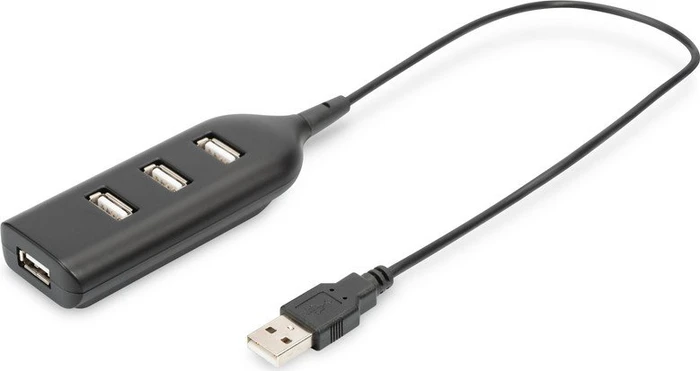 Digitus Assmann USB-Hub, 4x USB-A 2.0, USB-A 2.0 [Stecker]