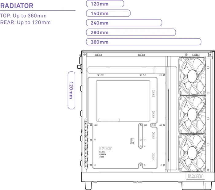 NZXT H6 Flow Black, schwarz, Glasfenster