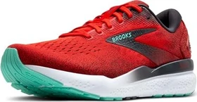 Brooks Ghost 16 fiery red/ebony/cockatoo (Herren)
