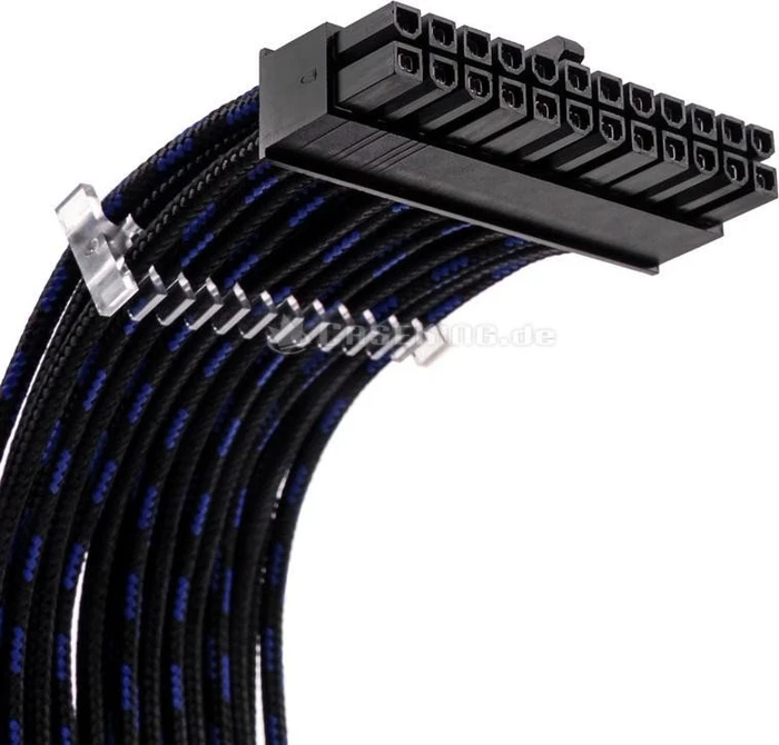 Phanteks Verlängerungskabel Kit für Netzteile, S-Muster schwarz/blau, 500mm