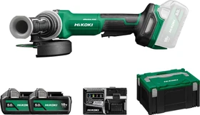 Hikoki G1813DFWQZ Akku-Winkelschleifer inkl. Koffer + 2 Akkus 5.0Ah