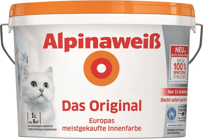 Alpina Farben Alpinaweiß Das Original innen weiß, 1l