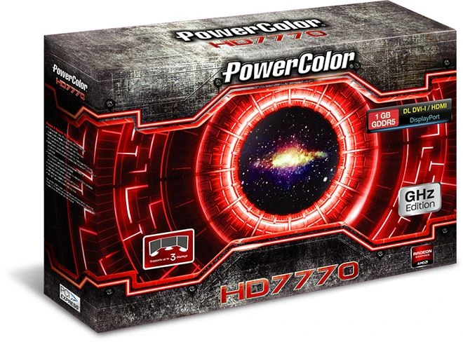 PowerColor Radeon HD 7770 GHz Edition, 1GB GDDR5, VGA, DVI, HDMI