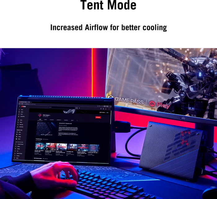 ASUS ROG Flow X16 (2023) GV601VI-NL016W, Off Black, Core i9-13900H, 32GB RAM, 1TB SSD, GeForce RTX 4070, DE