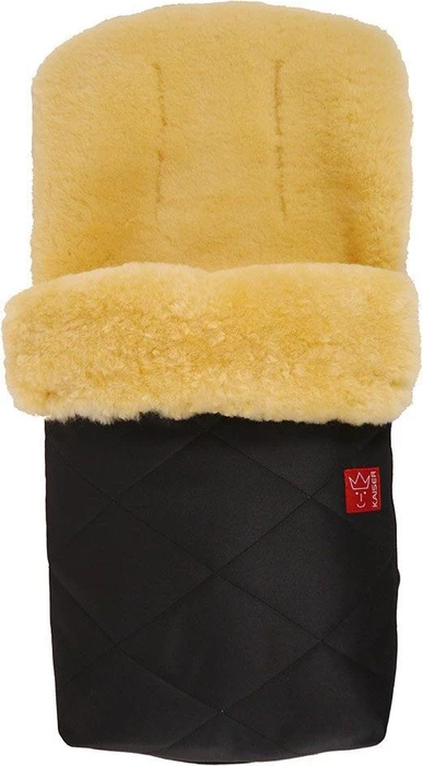 Kaiser Natura Lammfellfußsack black