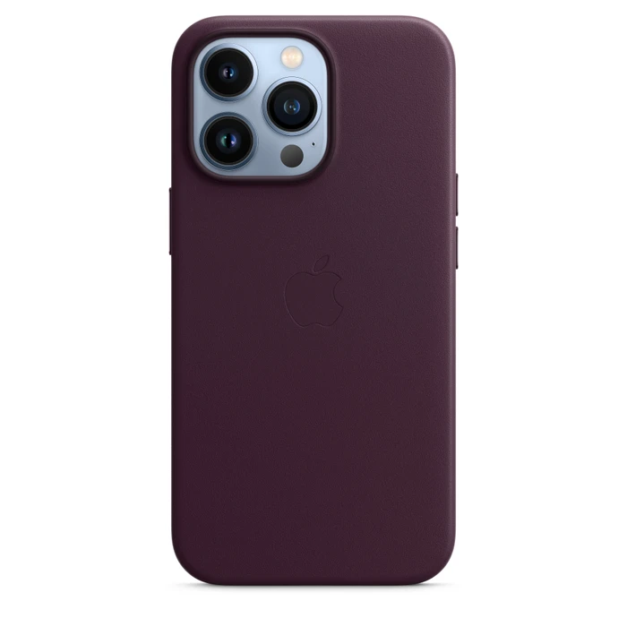 Apple Leder Case mit MagSafe für iPhone 13 Pro Dunkelkirsch