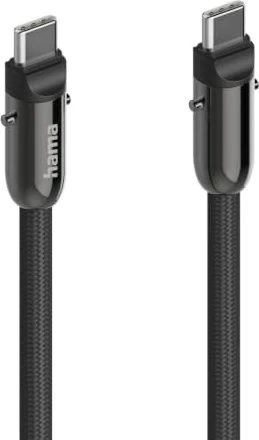Hama USB-C-Kabel und Handyband 2in1-Lösung 1.2m schwarz