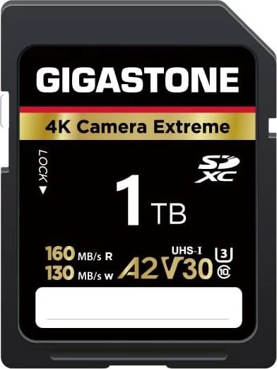 Gigastone 4k Camera Extreme R160/W130 1TB, UHS-I U3, A2, Class 10