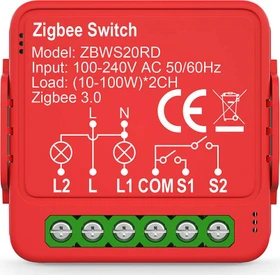 Nedis SmartLife Power Switch, 2x 100W, Schaltaktor (ZBWS20RD)