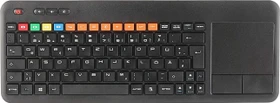 GeneralKeys TV-Funktastatur mit Touchpad, schwarz, USB, DE (PX4981)