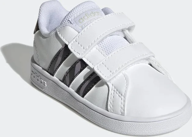 adidas Grand Court Tiger Print cloud white/core black/acid red (Junior)