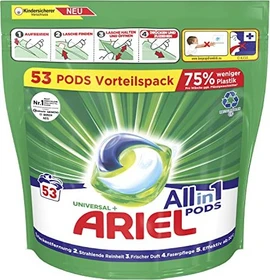Ariel Universal+ Allin1 Pods Waschmittel, 53 Stück