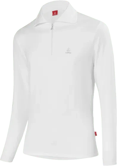 Löffler Midlayer Turtle Transtex Poloshirt langarm weiß (Herren)
