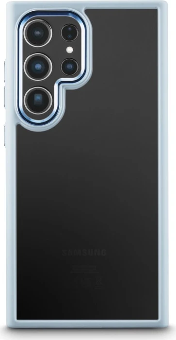 Hama Handyhülle Cam Protect für Samsung Galaxy S24 Ultra transparent\/blau