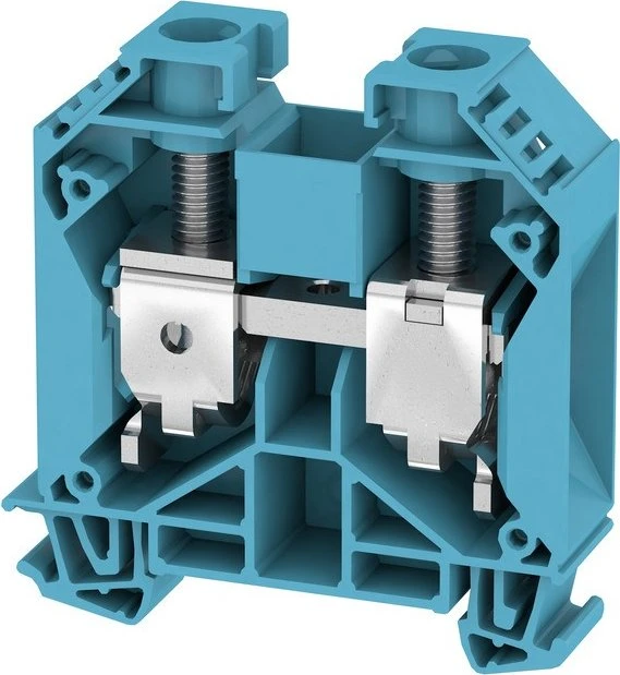 Weidmüller WDU 35/ZA BL Durchgangs-Reihenklemme, Schraubanschluss, blau, 35 mm², 125 A, 1000 V, Anzahl Anschlüsse: 2