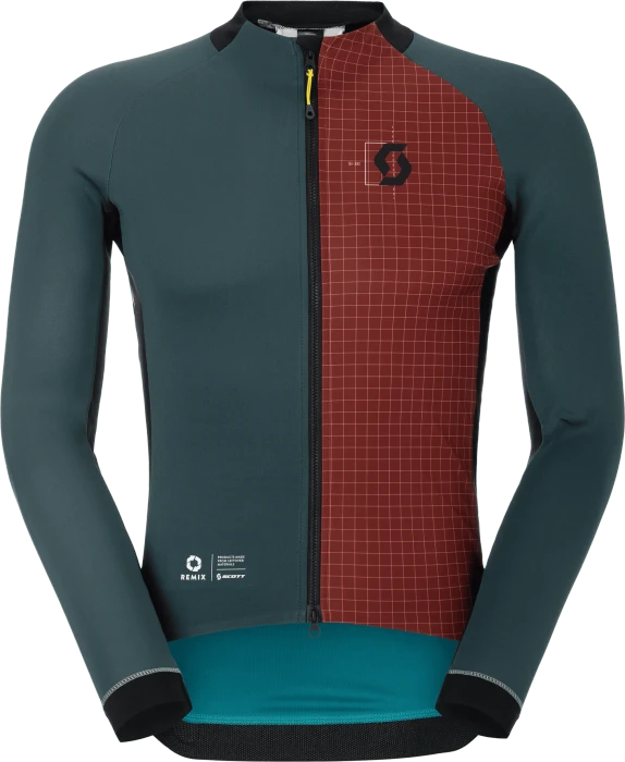 Scott RC Pro Warm Gore-Tex Remix Fahrradjacke aruba green/wood red (Herren)