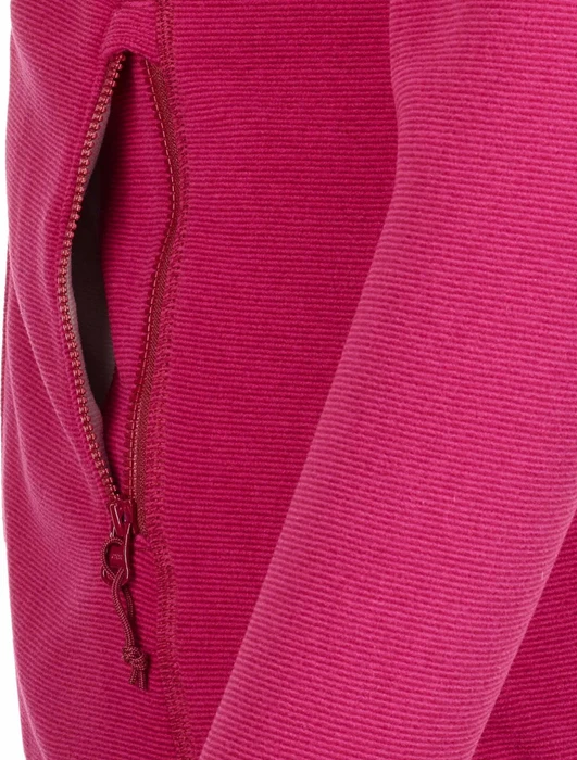 The North Face 100 Glacier Full Zip Funktionsjacke rumba red/cerise pink stripe (Damen)