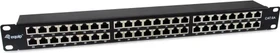 Equip Patchpanel Cat6a, geschirmt, 19", 48-Port, 1HE, 19", 1HE, schwarz