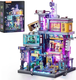 Lumibricks Cyberpunk Spielhalle