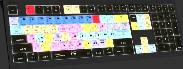 LogicKeyboard Astra 2 Adobe Premiere Pro CC Mac, USB, FR