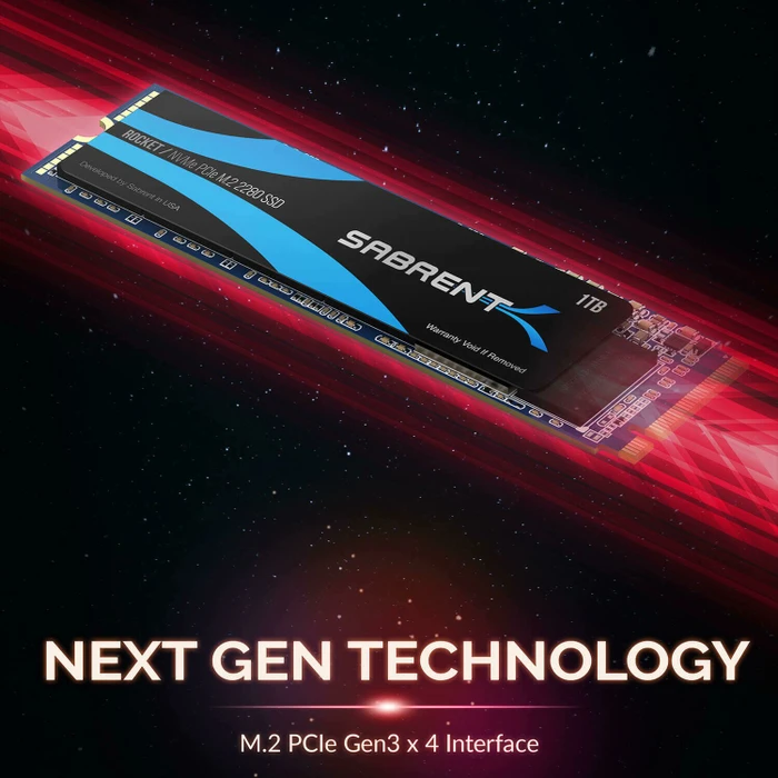 Sabrent Rocket 1TB, M.2 2280 / M-Key / PCIe 3.1 x4