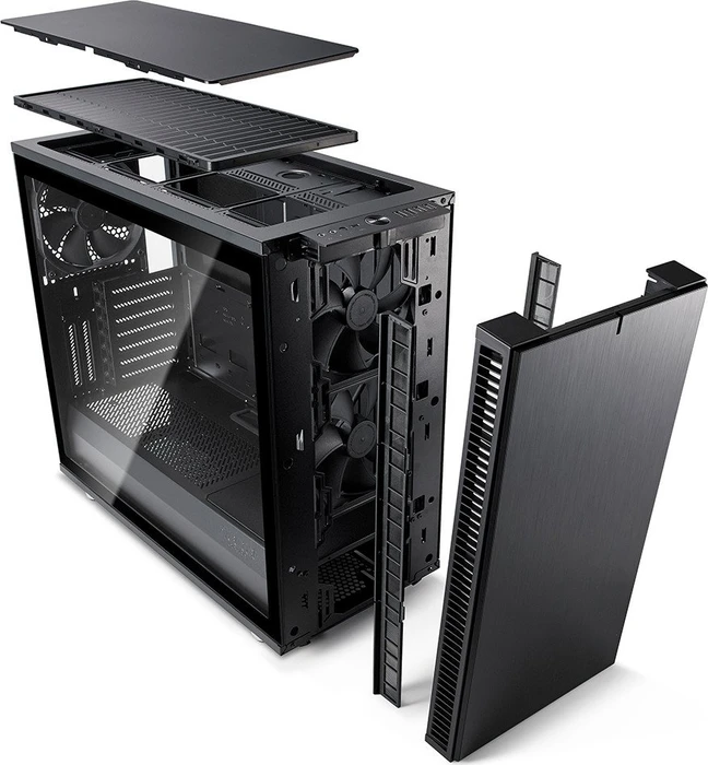Fractal Design Define S2 Blackout, Glasfenster, schallgedämmt