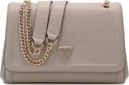 Guess Noelle in Saffian-Optik Mini Schultertasche taupe