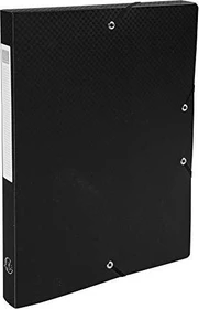 Exacompta Archivbox Kunststoff blickdicht 25mm, A4, schwarz