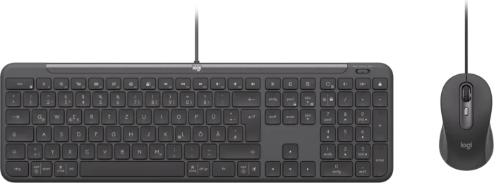 Logitech MK620 Signature Slim Wired Combo for Business Graphite, USB-C, DE