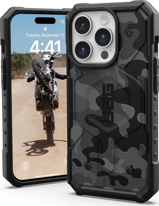 UAG Pathfinder SE Case with MagSafe für Apple iPhone 15 Pro Black Midnight Camo