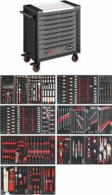 Vigor 1000 XL Werkzeugwagen bestückt inkl. 499-tlg. Zubehör