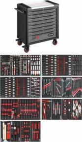 Vigor 1000 XL Werkzeugwagen bestückt inkl. 499-tlg. Zubehör
