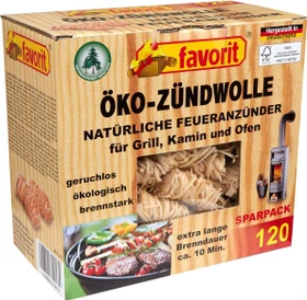 Favorit Öko-Zündwolle, 120 Stück