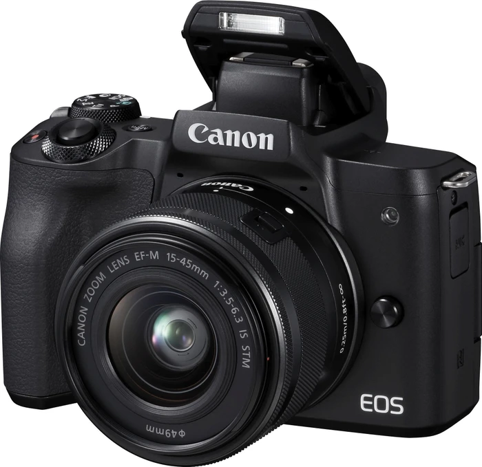 Canon EOS M50 schwarz mit Objektiv EF-M 15-45mm 3.5-6.3 IS STM