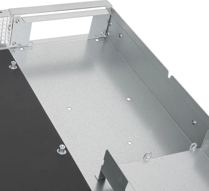 SilverStone RM100, Rackmount Storage, schwarz/grau, 1HE, Flex-ATX