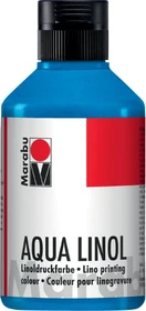 Marabu Aqua Linoldruckfarbe, mittelblau, 250ml