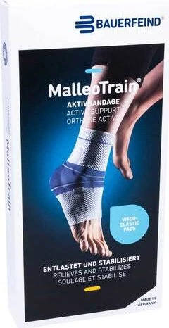 Bauerfeind MalleoTrain Sprunggelenkbandage links Größe 3 schwarz, 1 Stück