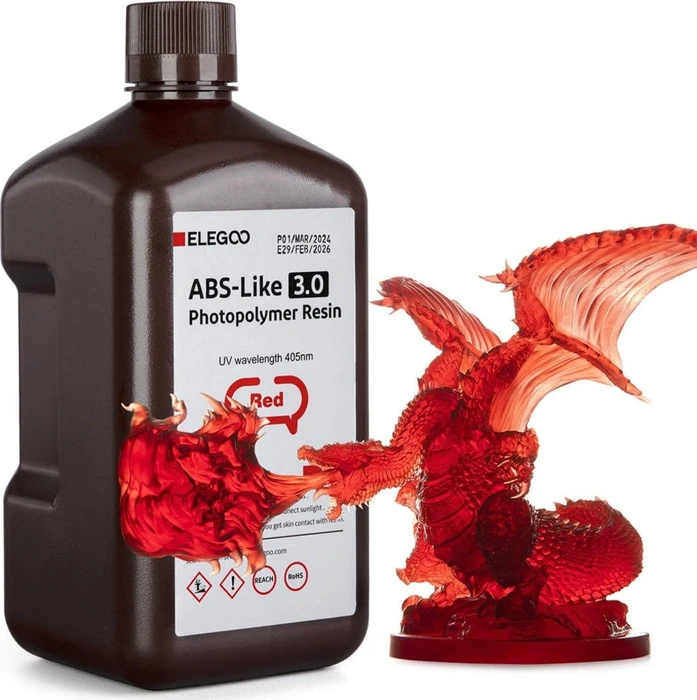 Elegoo ABS-like Resin V3.0 Red, 2.00kg
