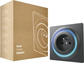 Fibaro Walli Outlet, anthrazit, Typ E, Smart-Steckdose (FGWOE-011-8)