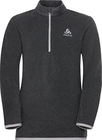 Odlo Roy Stripe 1/2 Zip Funktionsshirt langarm shale grey/black stripes (Junior)