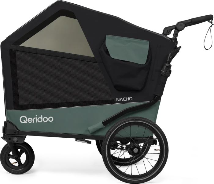 Qeridoo Nacho L Fahrradanhänger grün (Modell 2025)