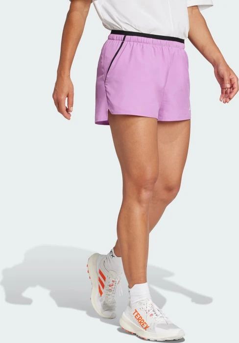 adidas Terrex Multi Light Printed Laufhose kurz preloved purple (Damen)
