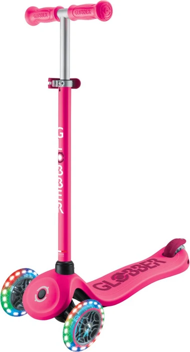 Globber Go Up Sporty Lights 360° Kickboard fuchsia pink