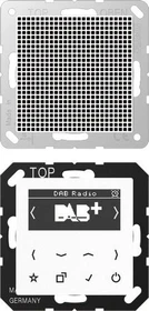Jung Serie A Smart Radio DAB+ Set Mono, alpinweiß