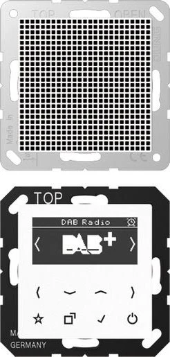 Jung Serie A Smart Radio DAB+ Set Mono, alpinweiß