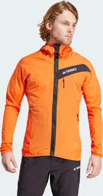 adidas Terrex Techrock Hooded Wind Fleece Jacke semi impact orange (Herren)