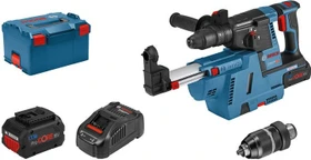 Bosch Professional GBH 18V-26 F Akku-Bohr-/Meißelhammer inkl. L-Boxx + 2 Akkus 5.5Ah + Absaugeinheit